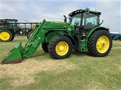 2017 John Deere 6155R MFWD Tractor W/Loader 