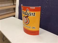 Indian Motorcycle Oil Sign 