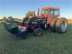 1975 International 1566 2WD Tractor W/Grapple Loader 