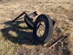 Front Tractor Tire Mount For Pushing Beet Trucks 