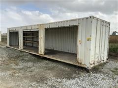 40' Storage Containers W/3 Roll-up Doors 