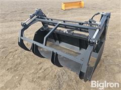 2024 Hydraulic Grapple Bucket Skid Steer Attachment 