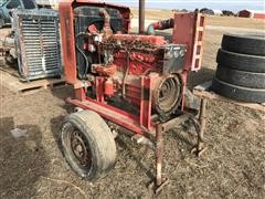 Irrigation Power Unit On 2-Wheel Cart 