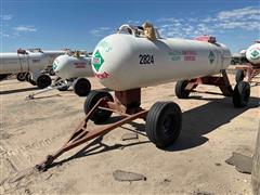 1,000-Gallon NH3 Tank On Running Gear 