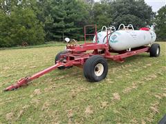 Double NH3 Nurse Tanks W/2012 Pamco Running Gears 