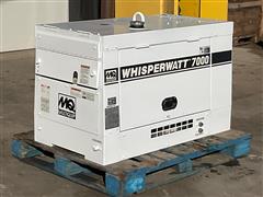 Multiquip WhisperWatt 7000 DA-7000SSA 7kW Single Phase AC Generator 