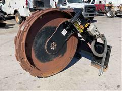 Trench Grader SP48 9.5" X 48" Skid Steer Vibratory Compaction Wheel 