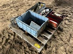 Pallet Of Toolboxes W/Random Tools & Supplies 