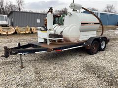 1998 Vac Master SPV 500 Vacuum Excavator On T/A Flatbed Trailer 