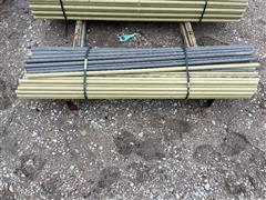 1" X 5' Long High Tensile Electric Fiberglass Fence Posts 