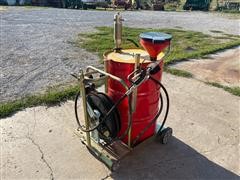 Northern Industrial Air Operated Mobile 5:1 Oil Pump System W/ Cart & Reel 