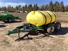 Blanchard T/A 1000 Gallon Portable Water/Fertilizer Trailer 