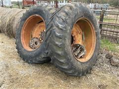 Peterson Dual Wheels And Hubs w/ Goodyear 18.4R38 Tires 