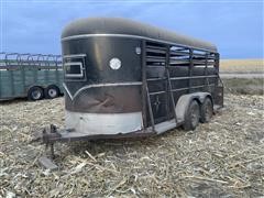 Champion 15’ Bumper Hitch T/A Livestock Trailer 