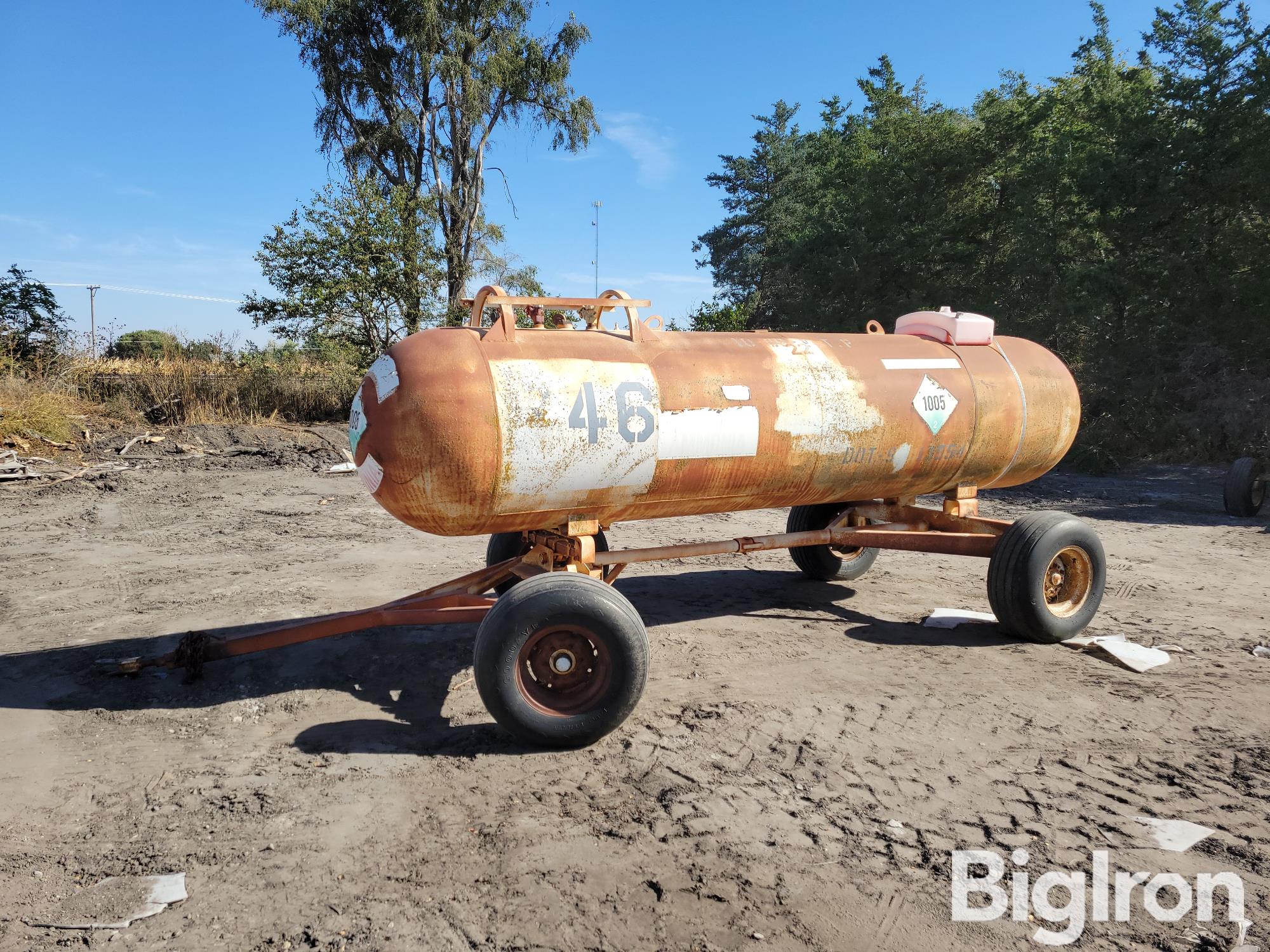 1976 Trinity Anhydrous Tank On Running Gear 