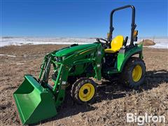 2021 John Deere 2032R Compact Utility Tractor W/Loader 