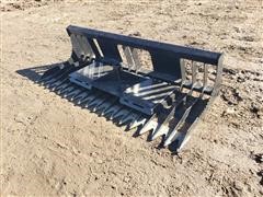 Rock Bucket & Receiver Hitch Plate Skid Steer Attachments 