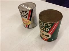 Wolf’s Head Oil Cans 