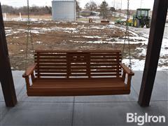 Wooden Porch Swing 