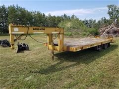 2003 Load King T/A Flatbed Trailer W/Dove Tail 