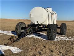 Wylie 1600 Gallon Fertilizer Poly Tank On Running Gear 