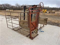 Spring-O-Matic Cattle Hoof Trimming Chute 