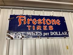 Firestone Tire Metal Sign 