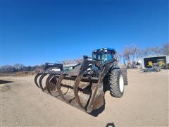 1998 New Holland TV140 Bi-Directional 4WD Tractor W/Loader 