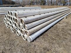 Cozad 8" PVC Gated Irrigation Pipe W/20" Gate Spacing 