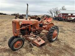 1950 Allis-Chalmers C 2WD Tractor W/belly Mower 