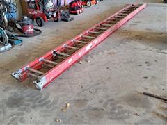 Iron Wood Extension Ladder 