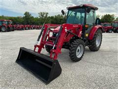 2022 Mahindra 2670 PST CAB Compact Utility Tractor W/Loader 