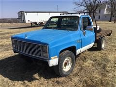 1983 GMC K1500 4x4 Flatbed Pickup 