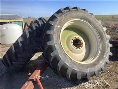 Michelin 620/70R46 M28 Dual Tires & Rims 