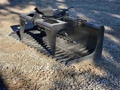 Kit Containers Rock/Brush Grapple Skid Steer Attachment 