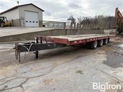 1993 Trail King TKT50-3000 Tri/A Tilt Flatbed Trailer 