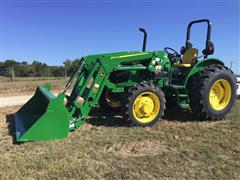 2022 John Deere 5075E MFWD Tractor W/Loader 