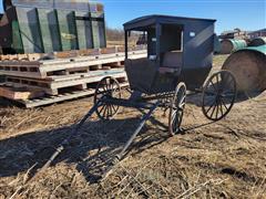 Amish-Made Horse Drawn Buggy 