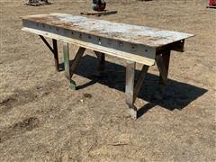 Shop Made Metal Table 