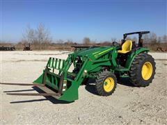 2020 John Deere 4044M 4WD Compact Utility Tractor W/Loader 