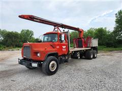 1997 Mack DM600 T/A Boom Truck W/Dump Bed 