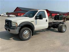 2007 Ford F550 XL Super Duty 4x4 Cab & Chassis 