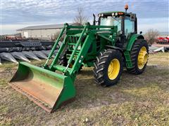 2011 John Deere 7330 Premium MFWD Tractor W/Loader 