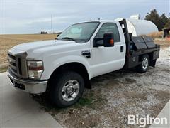 2010 Ford F250 Super Duty 4x4 XLT Flatbed Pickup W/Air Compressor & Toolboxes 