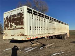 2000 McElroy T/A Ground Load Livestock Trailer 