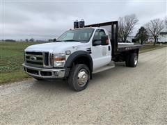 2008 Ford F450 2WD Flatbed Truck 