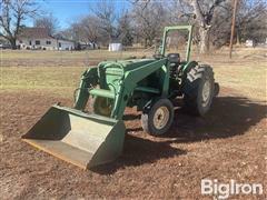 John Deere 2040 2WD Utility Tractor W/Loader & 3-Pt Blade 