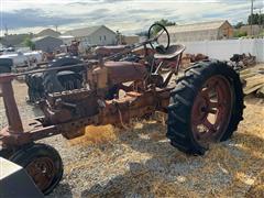 Farmall H 2WD Narrow Front Tractor (For Parts) 