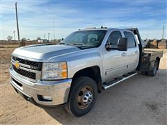 2014 Chevrolet 3500 HD LTZ 4x4 Crew Cab Flatbed Pickup 