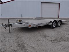 2013 Everlite 18' T/A Aluminum Bumper Hitch Tilt Trailer 